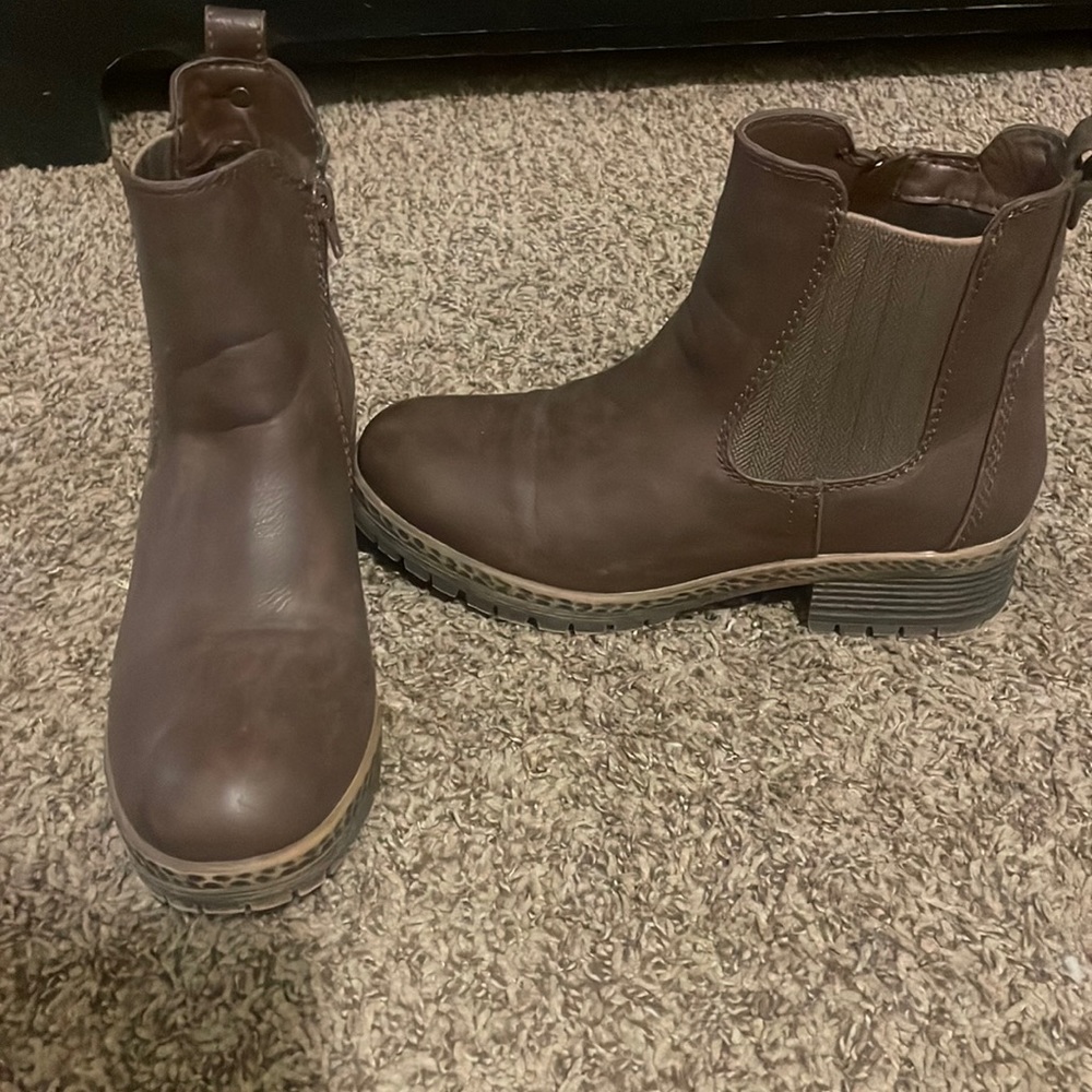 Brown Maurice’s booties